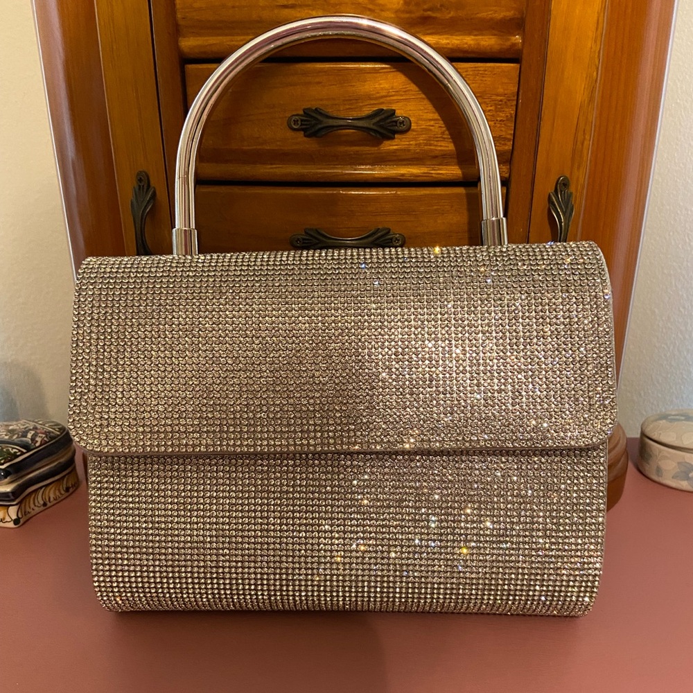 Silver sparkly bag